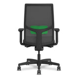 Ignition 2.0 4-way Stretch Mid-back Task Chair, Green Adjustable Lumbar Support, Black Seat/back/base, Ships In 7-10 Bus Days