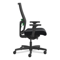 Ignition 2.0 4-way Stretch Mid-back Task Chair, Green Adjustable Lumbar Support, Black Seat/back/base, Ships In 7-10 Bus Days