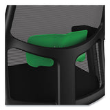 Ignition 2.0 4-way Stretch Mid-back Task Chair, Green Adjustable Lumbar Support, Black Seat/back/base, Ships In 7-10 Bus Days