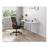 Ignition 2.0 4-way Stretch Mid-back Mesh Task Chair, Orange Adjustable Lumbar Support, Black, Ships In 7-10 Business Days