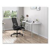 Ignition 2.0 4-way Stretch Mid-back Mesh Task Chair, Gray Adjustable Lumbar Support, Black, Ships In 7-10 Business Days