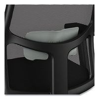 Ignition 2.0 4-way Stretch Mid-back Mesh Task Chair, Gray Adjustable Lumbar Support, Black, Ships In 7-10 Business Days