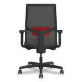 Ignition 2.0 4-way Stretch Mid-back Mesh Task Chair, Red Adjustable Lumbar Support, Black, Ships In 7-10 Business Days