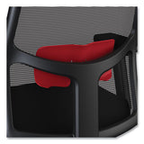 Ignition 2.0 4-way Stretch Mid-back Mesh Task Chair, Red Adjustable Lumbar Support, Black, Ships In 7-10 Business Days