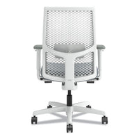 Ignition 2.0 Reactiv Mid-back Task Chair, 17.25" To 21.75" Seat Height, Basalt Fabric Seat, White Back,ships In 7-10 Bus Days