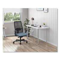 Ignition 2.0 Reactiv Mid-back Task Chair, 17.25" To 21.75" Seat Height, Blue Fabric Seat, Black Back, Ships In 7-10 Bus Days