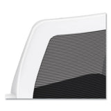 Ignition Series Mesh Back Mobile Stacking Chair, Fabric Seat, 25 X 21.75 X 33.5, Black/white, Ships In 7-10 Business Days