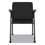 Ignition Series Guest Chair With Arms, Polyester Fabric Seat, 25" X 21.75" X 33.5", Black, Ships In 7-10 Business Days