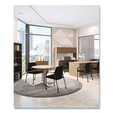 Ignition Series Guest Chair With Arms, Polyester Fabric Seat, 25" X 21.75" X 33.5", Black, Ships In 7-10 Business Days