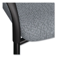 Ignition Series Mesh Back Mobile Stacking Chair, Fabric Seat, 25 X 21.75 X 33.5, Basalt/black, Ships In 7-10 Business Days