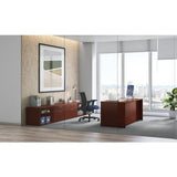 Mod Double Pedestal Desk Bundle, 72" X 30" X 29", Traditional Mahogany, Ships In 7-10 Business Days