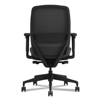 Nucleus Series Recharge Task Chair, Supports Up To 300 Lb, 16.63 To 21.13 Seat Height, Iron Ore Seat, Black Back, Black Base