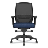 Nucleus Series Recharge Task Chair, Up To 300lb, 16.63" To 21.13" Seat Ht, Navy Seat, Black Back/base, Ships In 7-10 Bus Days