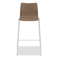 Ruck Laminate Task Stool, Supports Up To 300 Lb, 30" Seat Height, Pinnacle Seat/base, Silver Frame, Ships In 7-10 Bus Days