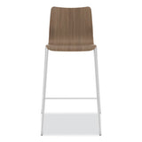 Ruck Laminate Task Stool, Supports Up To 300 Lb, 30" Seat Height, Pinnacle Seat/base, Silver Frame, Ships In 7-10 Bus Days