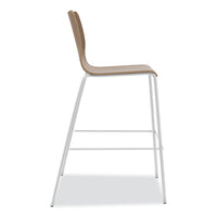 Ruck Laminate Task Stool, Supports Up To 300 Lb, 30" Seat Height, Pinnacle Seat/base, Silver Frame, Ships In 7-10 Bus Days