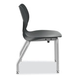 Smartlink Four-leg Chair, Up To 275 Lb, 16" Seat Height, Lava Seat/back, Platinum Base, 4/carton, Ships In 7-10 Bus Days