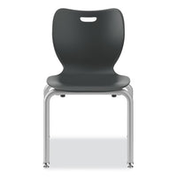 Smartlink Four-leg Chair, Up To 275 Lb, 16" Seat Height, Lava Seat/back, Platinum Base, 4/carton, Ships In 7-10 Bus Days