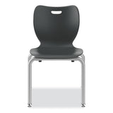 Smartlink Four-leg Chair, Up To 275 Lb, 16" Seat Height, Lava Seat/back, Platinum Base, 4/carton, Ships In 7-10 Bus Days