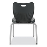 Smartlink Four-leg Chair, Up To 275 Lb, 16" Seat Height, Lava Seat/back, Platinum Base, 4/carton, Ships In 7-10 Bus Days