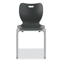 Smartlink Four-leg Chair, Supports Up To 275 Lb, 18" Seat Height, Lava Seat/back, Platinum Base, Ships In 7-10 Business Days