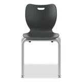 Smartlink Four-leg Chair, Supports Up To 275 Lb, 18" Seat Height, Lava Seat/back, Platinum Base, Ships In 7-10 Business Days