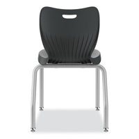 Smartlink Four-leg Chair, Supports Up To 275 Lb, 18" Seat Height, Lava Seat/back, Platinum Base, Ships In 7-10 Business Days