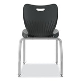 Smartlink Four-leg Chair, Supports Up To 275 Lb, 18" Seat Height, Lava Seat/back, Platinum Base, Ships In 7-10 Business Days