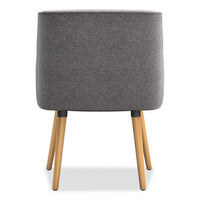 Matter Multipurpose Chair, 23" X 24.8" X 34", Light Gray Seat/back, Natural Wood Base, Ships In 7-10 Business Days