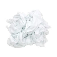 Reclaimed White Knit Rags, 10 Lb/carton