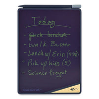 Versaboard Reusable Writing Tablet, 8.5" Lcd Touchscreen, 5.5" X 7.25", Slate Blue/black