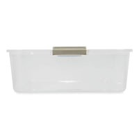 50 Qt. Latch Lid Underbed Storage Box, 17.75" X 32.5" X 6.5", Clear