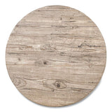 Topalit Tables, Round, 36" Dia X 29"h, Gray Top, Black Iron Base/legs