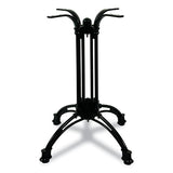 Topalit Tables, Round, 36" Dia X 29"h, Gray Top, Black Iron Base/legs