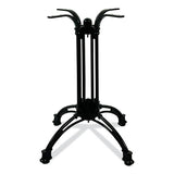 Topalit Tables, Square, 32 X 32 X 29, Silver Top, Black Aluminum Base/legs