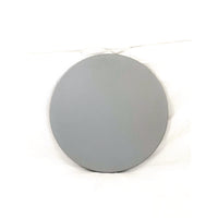 Topalit Tables, Round, 24" Dia X 44"h, Brushed Silver Top, Black Iron Base/legs