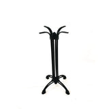 Topalit Tables, Round, 24" Dia X 44"h, Washington Pine Top, Black Iron Base/legs