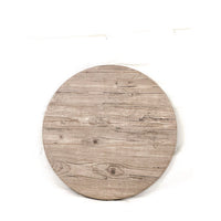 Topalit Tables, Round, 24" Dia X 44"h, Washington Pine Top, Black Iron Base/legs