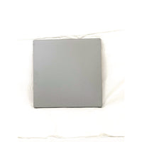 Topalit Tables, Square, 32 X 32 X 44, Brushed Silver Top, Black Iron Base/legs