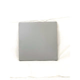 Topalit Tables, Square, 32 X 32 X 44, Brushed Silver Top, Black Iron Base/legs