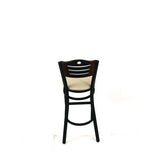 Eagle Series Barstool, Supports Up To 300 Lb, 28.5" Seat Height, Taupe Seat, Dark Walnut Back, Black Base