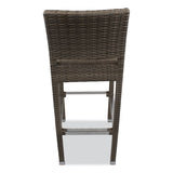 Gama Series Barstools, Supports Up To 300 Lb, 31.25" Seat Height, Ivory Seat, Ivory Back, Ivory Base