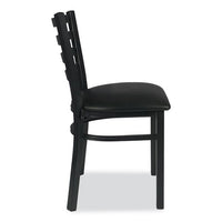 White Horse Series Side Chairs, Supports Up To 300 Lb, 18" Seat Height, Black Seat/back/base