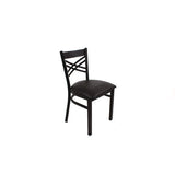 X Series Chair, Supports Up To 300 Lb, 18" Seat Height, Black Seat, Black Back, Black Base