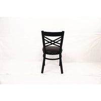 X Series Chair, Supports Up To 300 Lb, 18" Seat Height, Black Seat, Black Back, Black Base