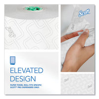 Pro Hard Roll Paper Towels With Elevated Scott Design For Scott Pro Dispenser, Green Core Only, 1-ply, 1,150 Ft, 6 Rolls/ct