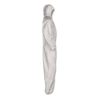 Kga35 Liquid And Particle Protection Coveralls, Elastic Wrists, Ankles And Hood, 4x-large, White, 25/carton