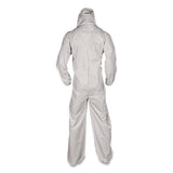 Kga35 Liquid And Particle Protection Coveralls, Elastic Wrists, Ankles And Hood, 4x-large, White, 25/carton