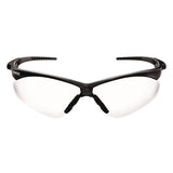 V30 Nemesis Vl Safety Glasses, Black Frame, Clear Lens, 12/carton