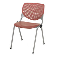 Pedestal Table With Four Coral Kool Series Chairs, Round, 36" Dia X 29h, Designer White, Ships In 4-6 Business Days